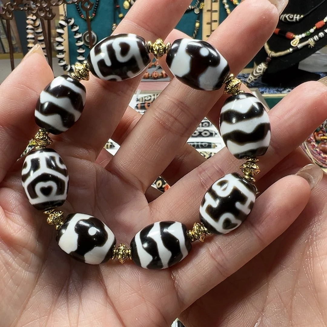 玛瑙/玉髓未镶嵌珠宝半成品台工多宝达洛手串