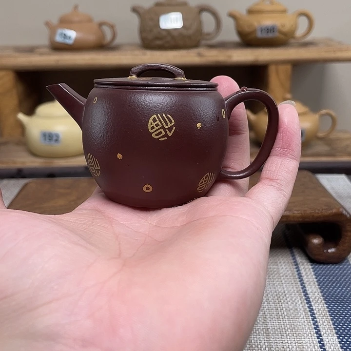 景***森茶壶紫砂原矿手工紫砂壶