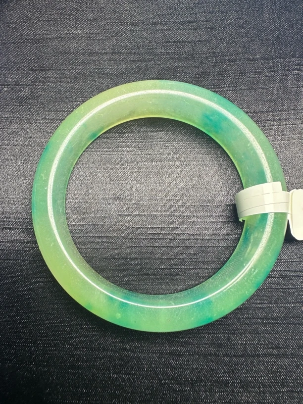 S24飘蓝花正圈手镯