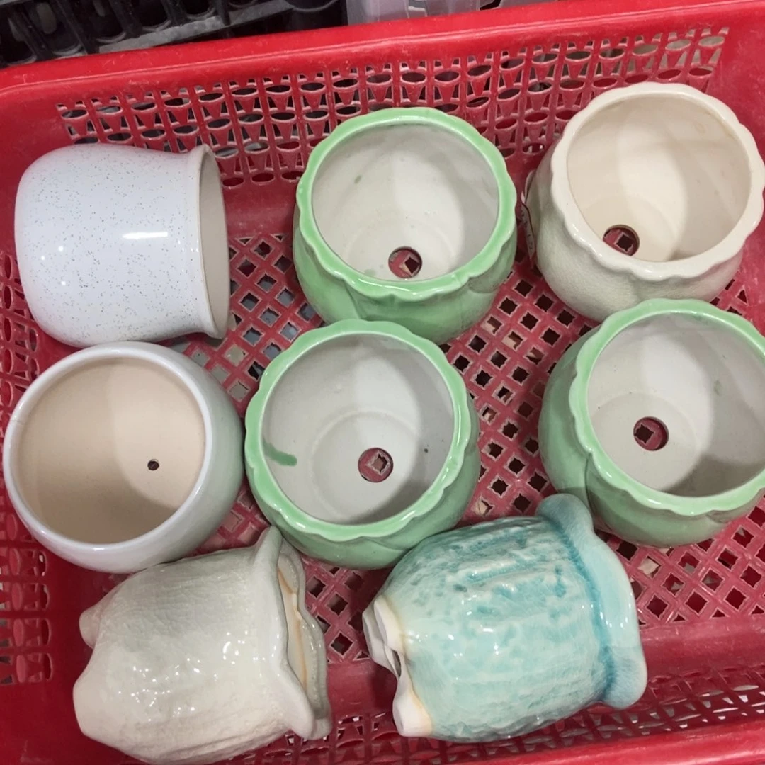 红陶高温陶瓷花盆