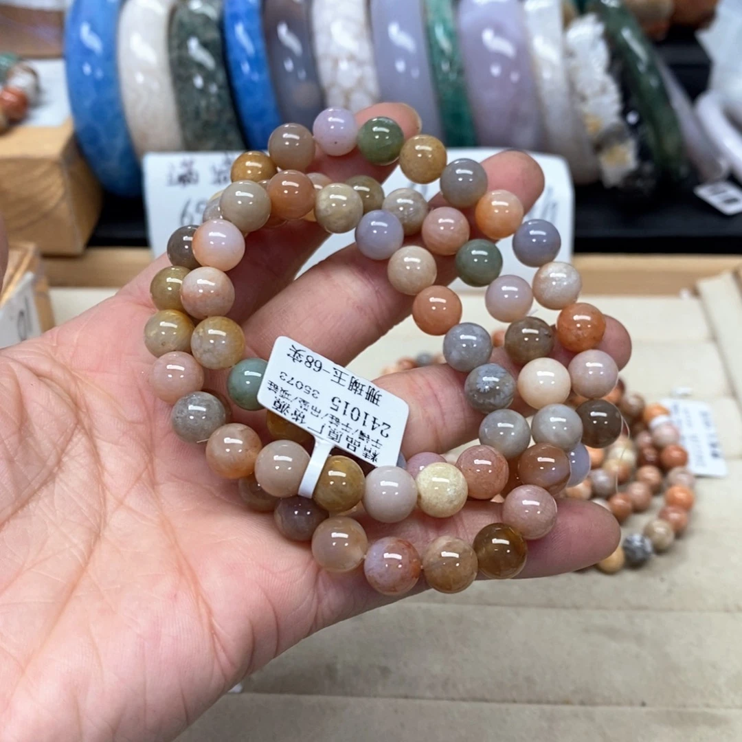 硅化珊瑚（珊瑚玉）手链未镶嵌?*媚281