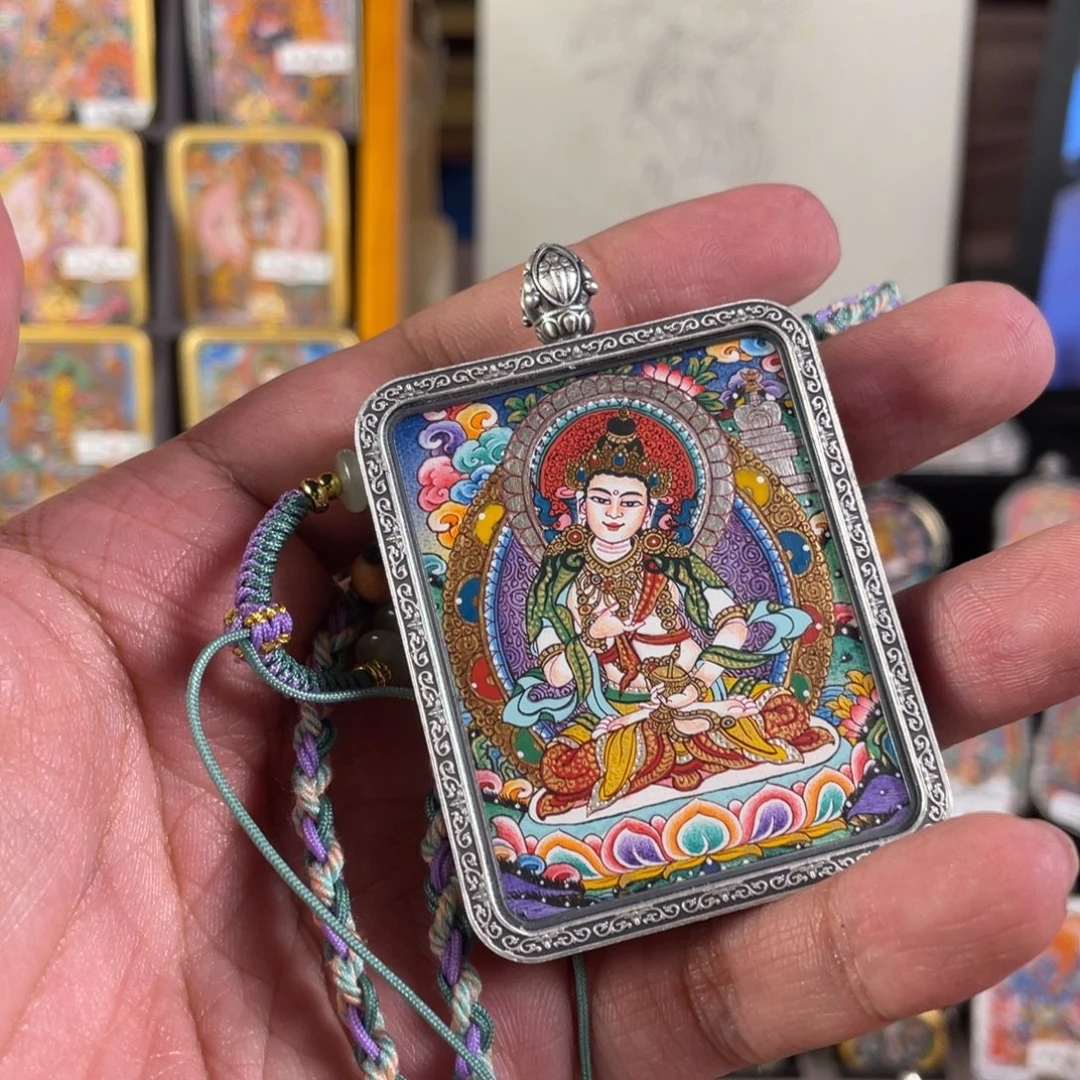熊***啾吊坠亮亮唐卡……呼噜手绘艺术