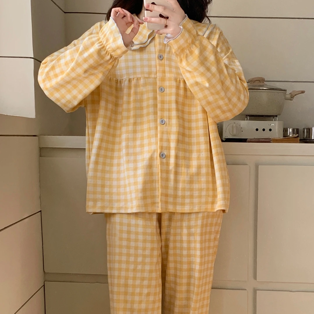 春秋季睡衣女款爆款2025新款可外穿可爱高级感宽松长袖家居服套装