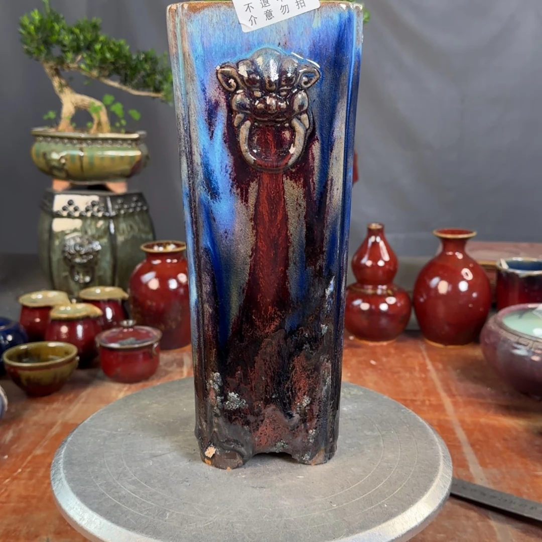 紫砂花盆雄****果110瑕疵品