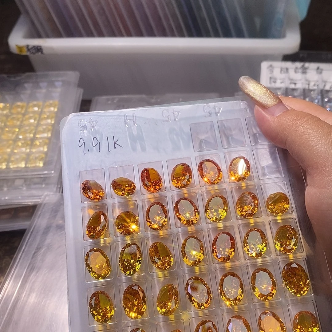 10*14锆石（处理）橘黄鸽子蛋