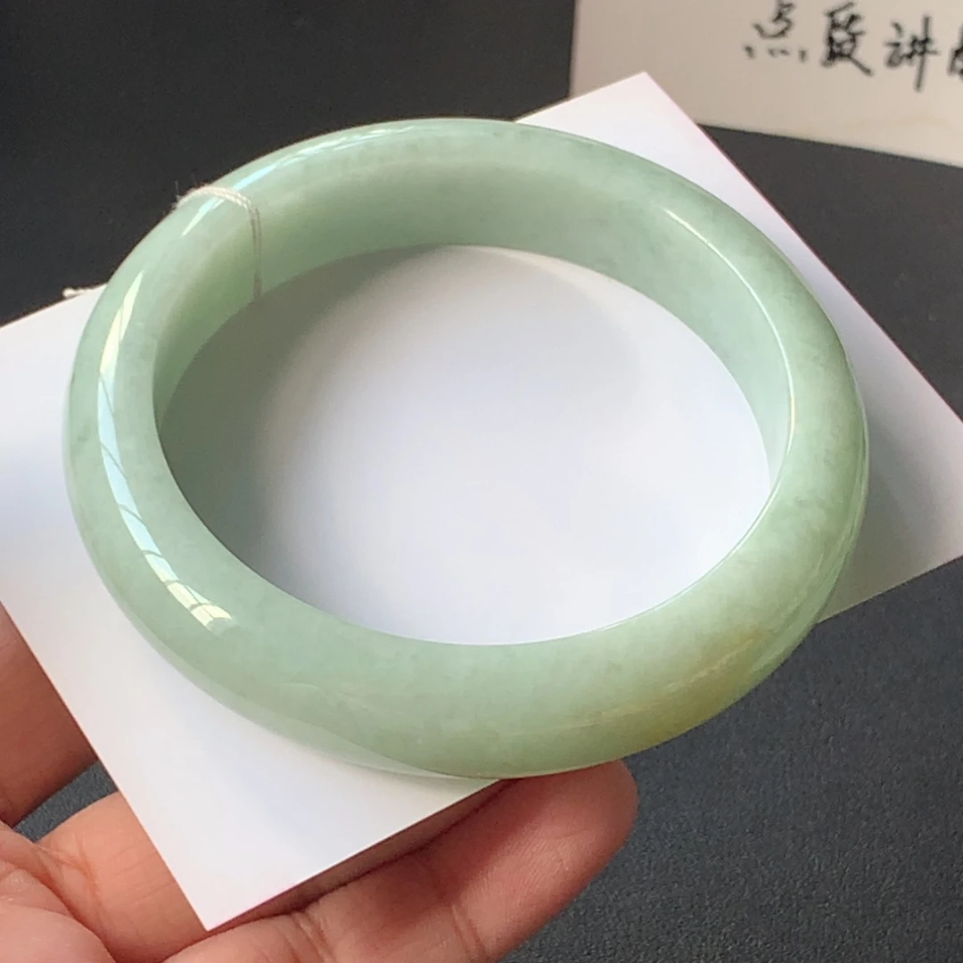 翡翠未镶嵌手镯38号60-13.8-8.9