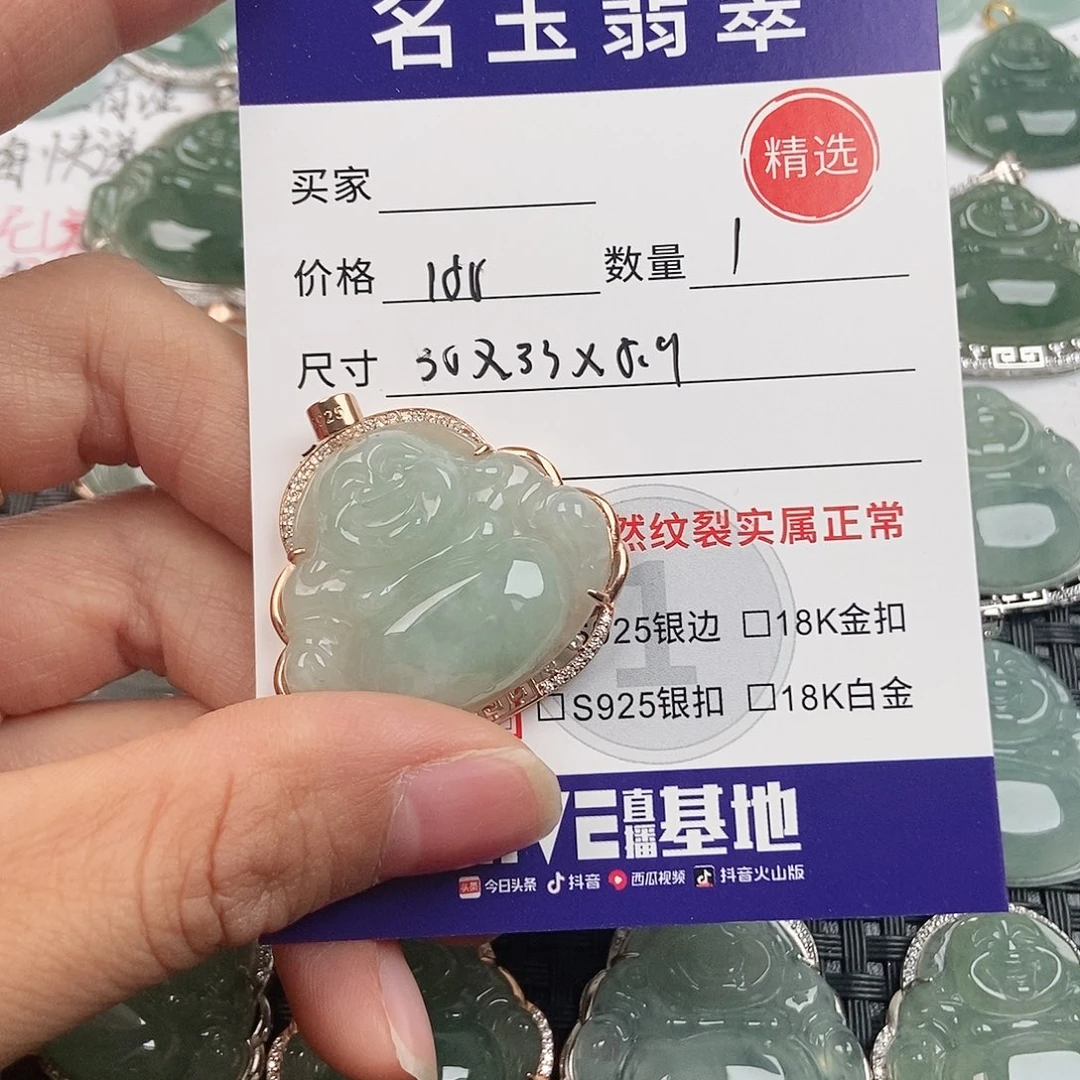 翡翠银S925镶嵌颈饰