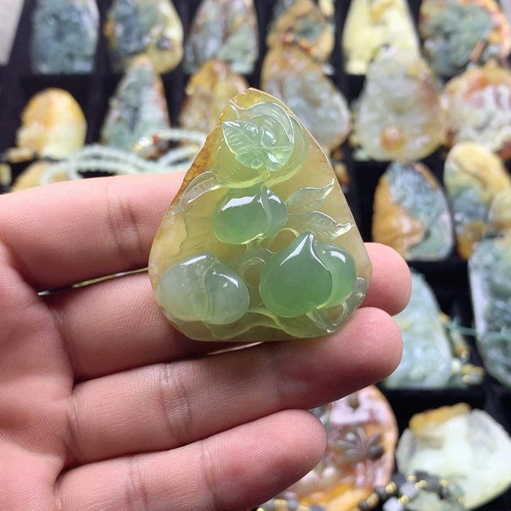 岫玉挂坠未镶嵌挂坠