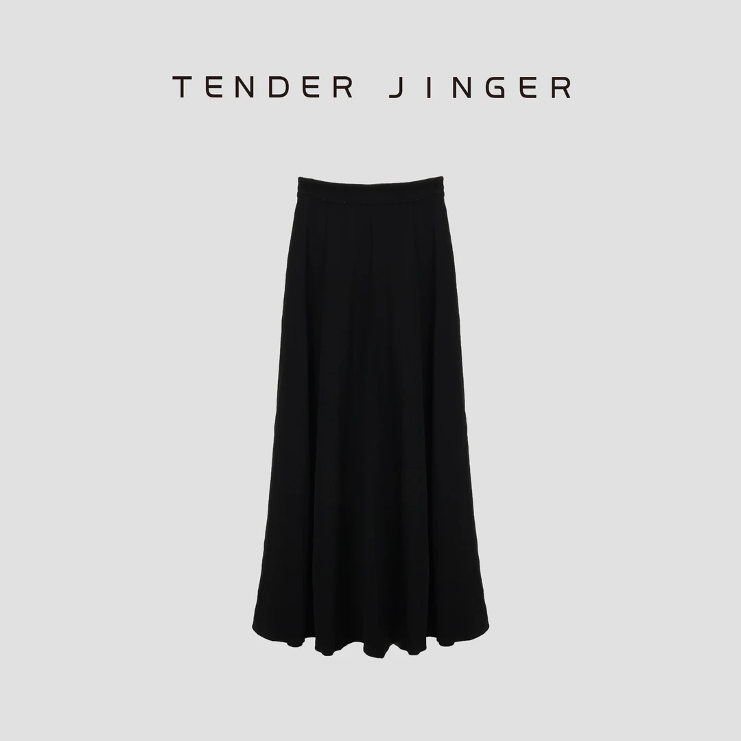 Tender Jinger极简百搭A字大摆半身裙T52LWW30311