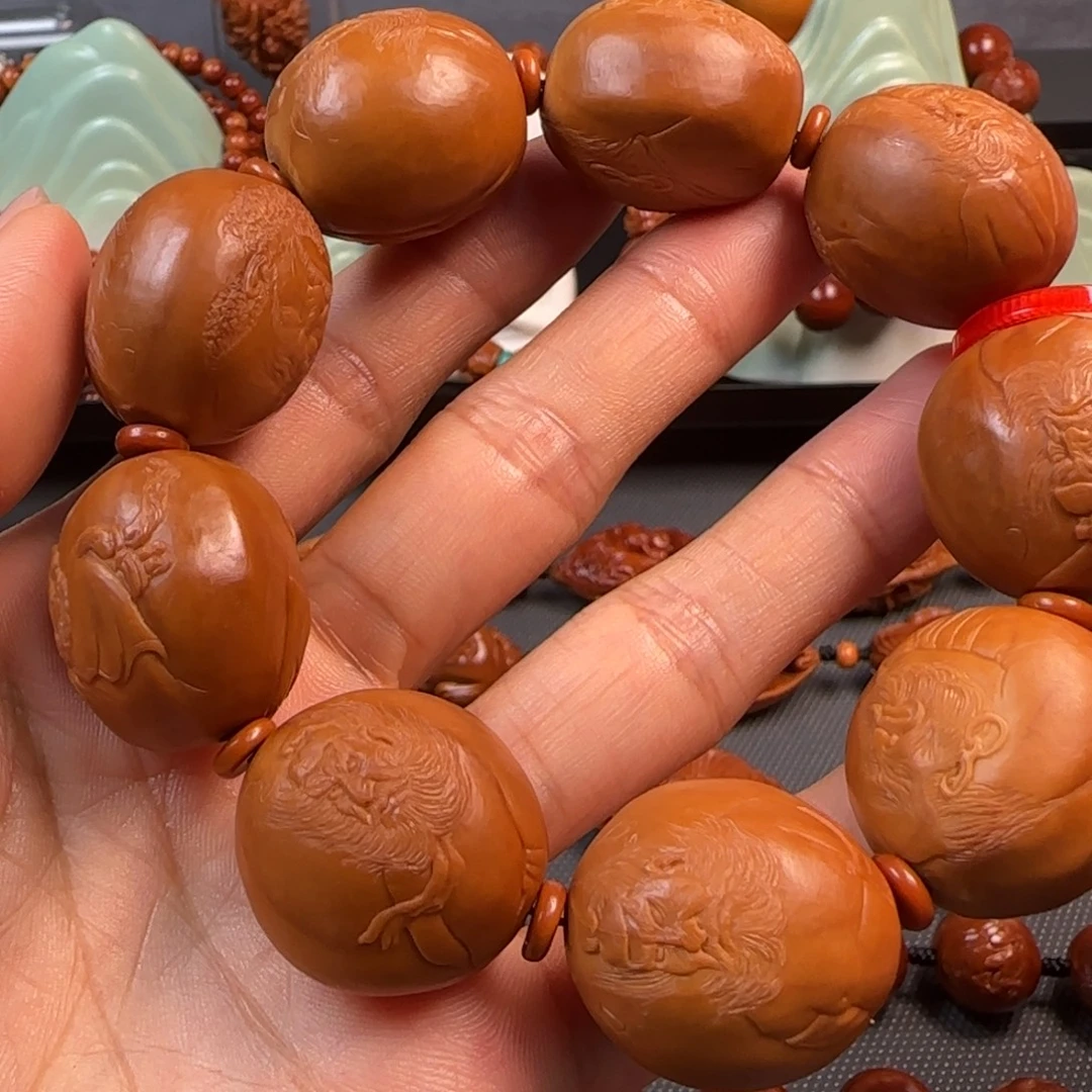 橄榄核手串油核浮雕道同宗