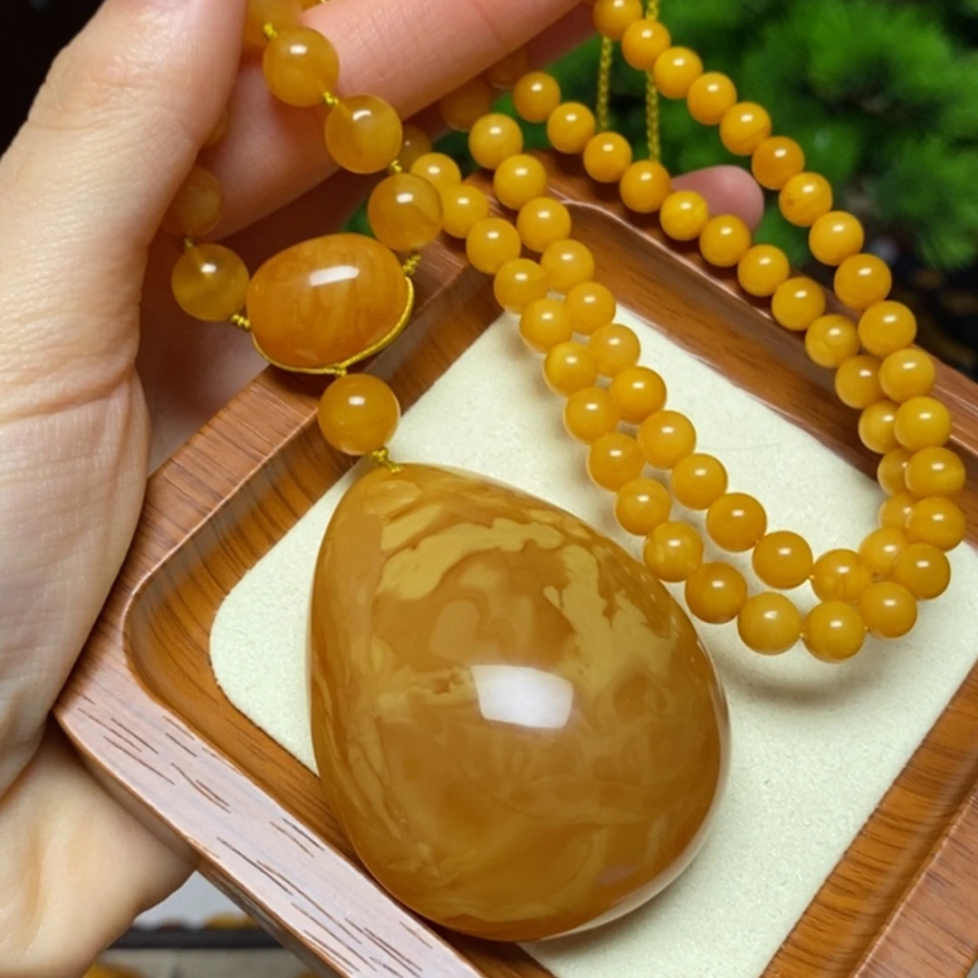 【闪购商品】蜜蜡颈饰未镶嵌项链