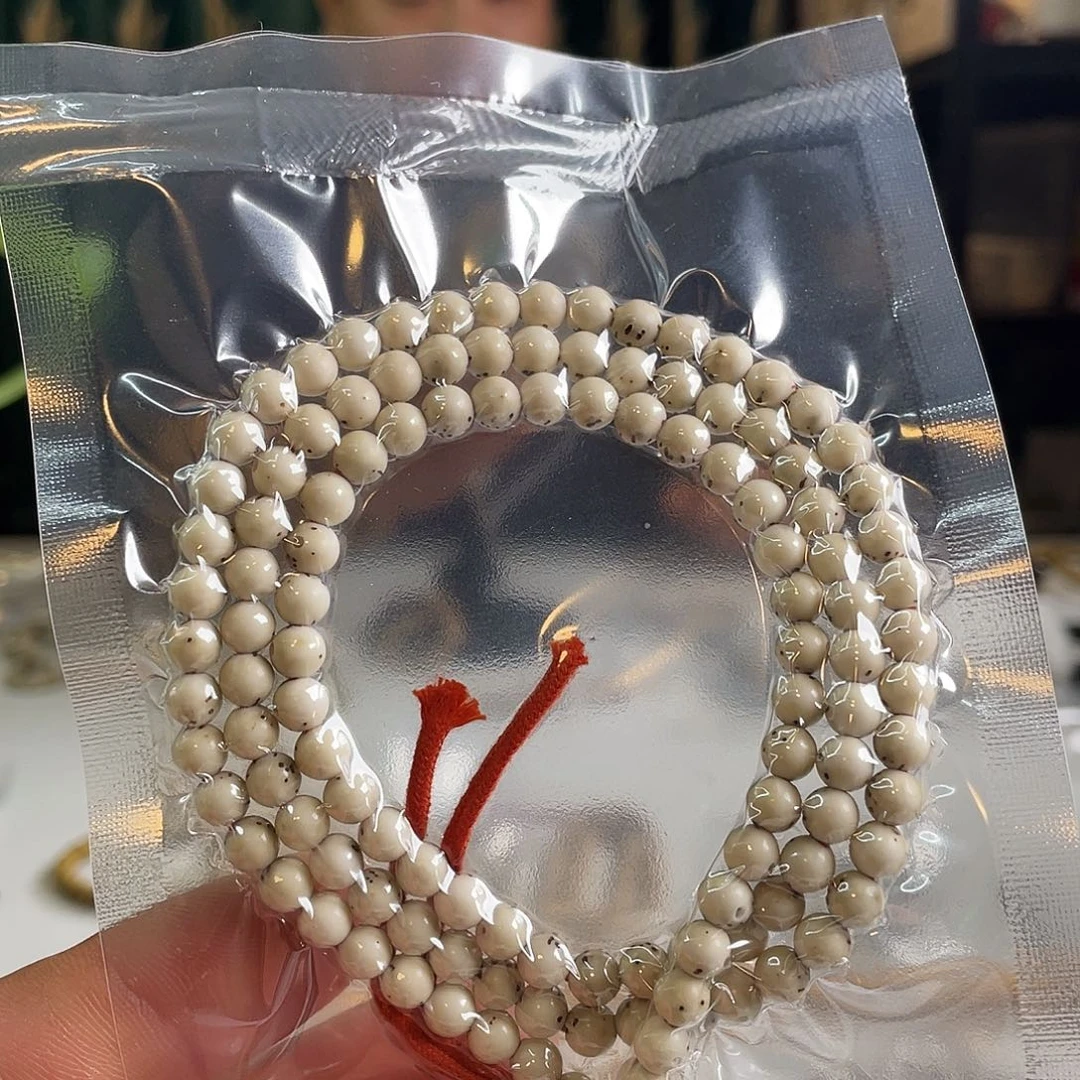 吊坠星月菩提瓷料6圆108