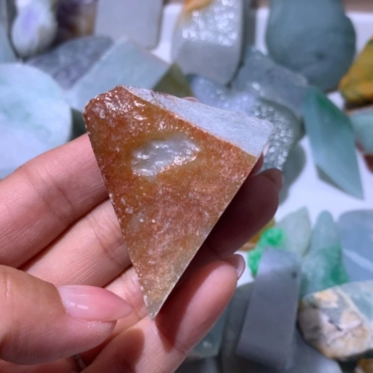 翡翠裸石翡翠边角料