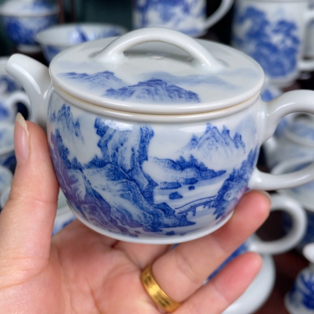 陶手工手绘青花，青花