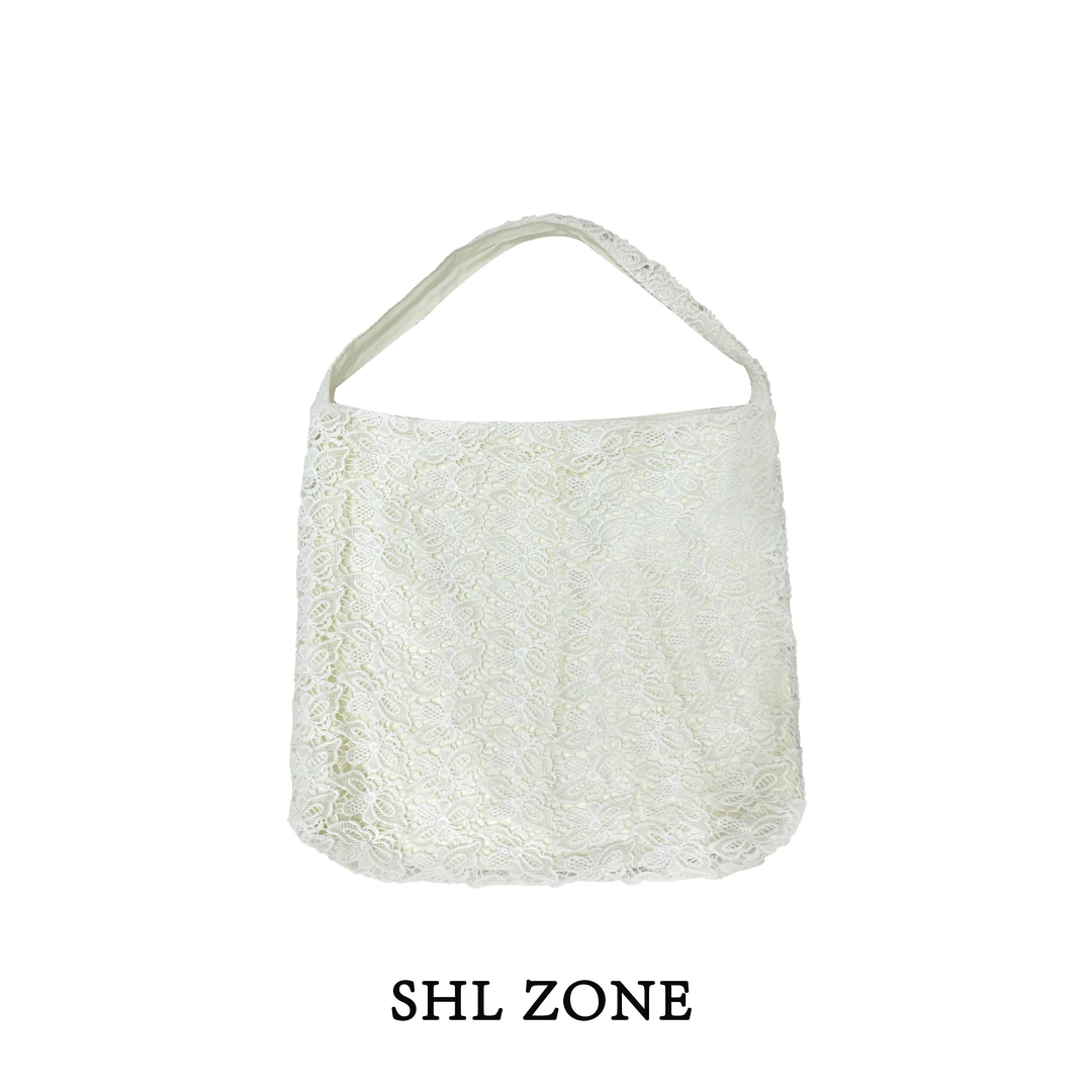 舒胡蕾 布蕾花园 花朵蕾丝单肩包时尚休闲百搭女士夏季包