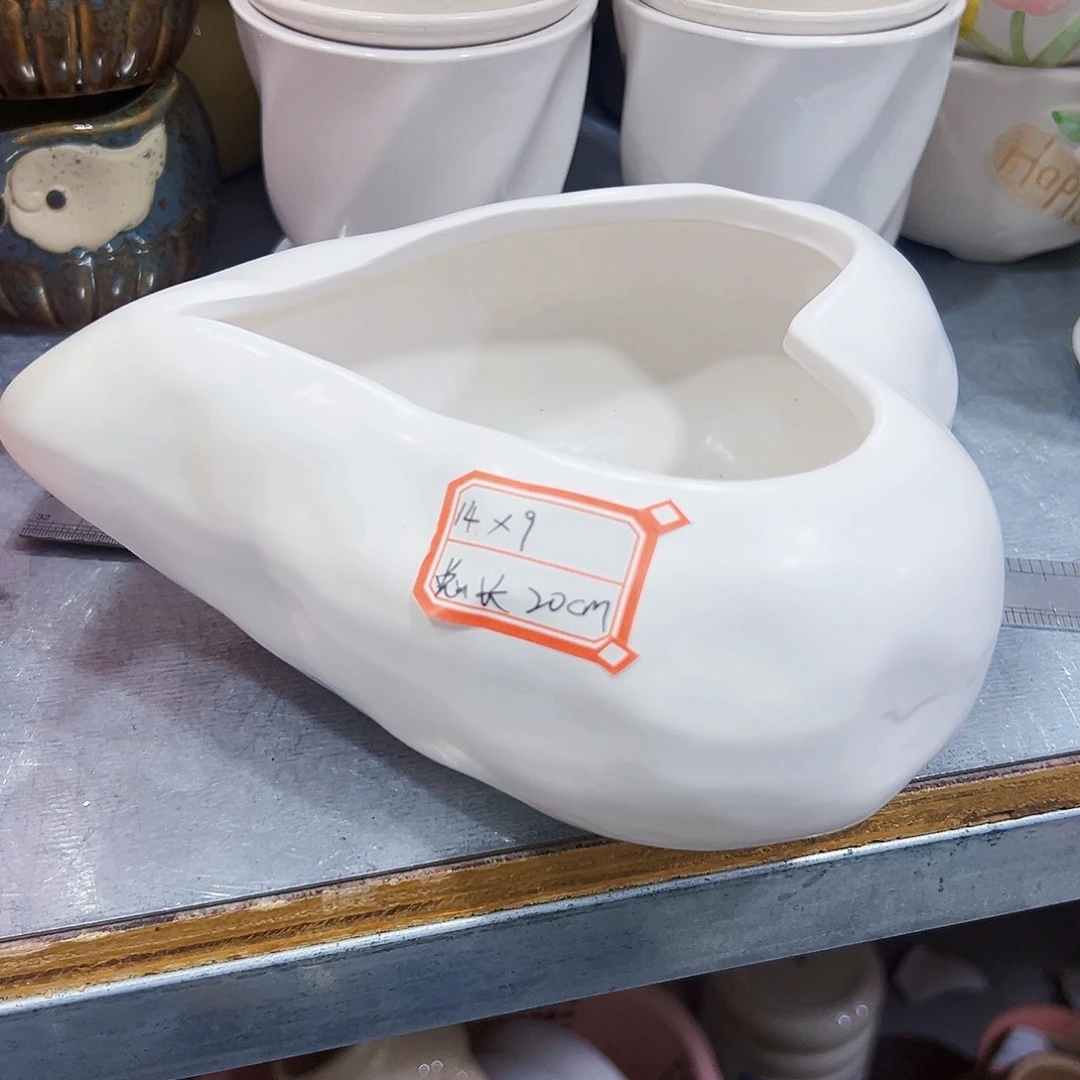 有孔，外贸尾单陶瓷花盆凑单10米包邮