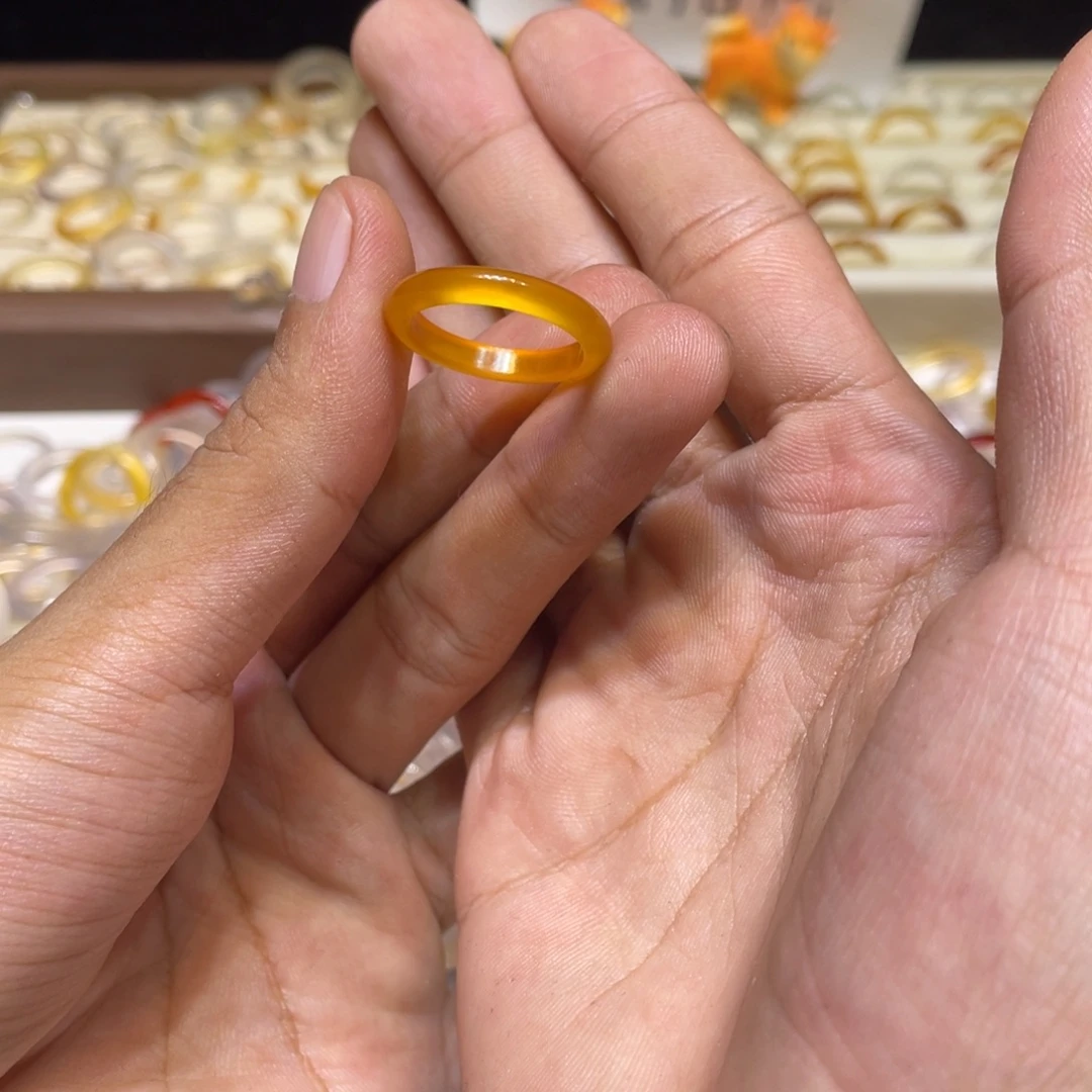 玛瑙/玉髓合金戒指61号港16