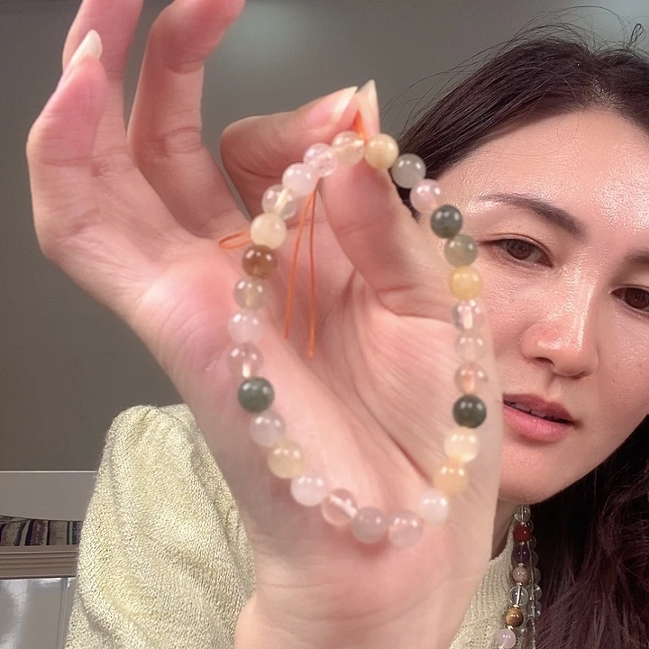 未镶嵌珠宝半成品水晶卡7彩发