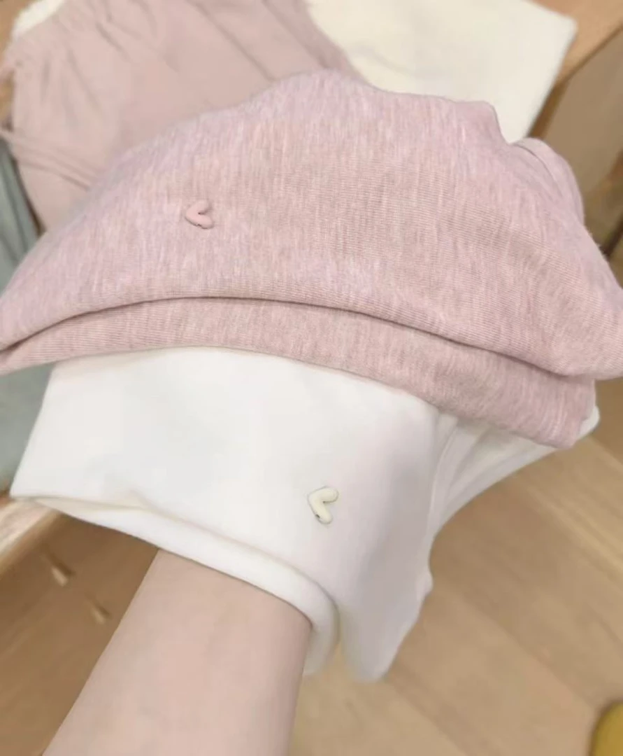 七言家巨好看！  夏日多巴胺天丝羊毛爱心百搭短袖9928