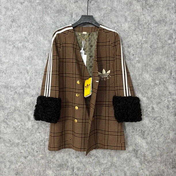 未使用 GUCCI/古驰 古驰棕色联名款外套