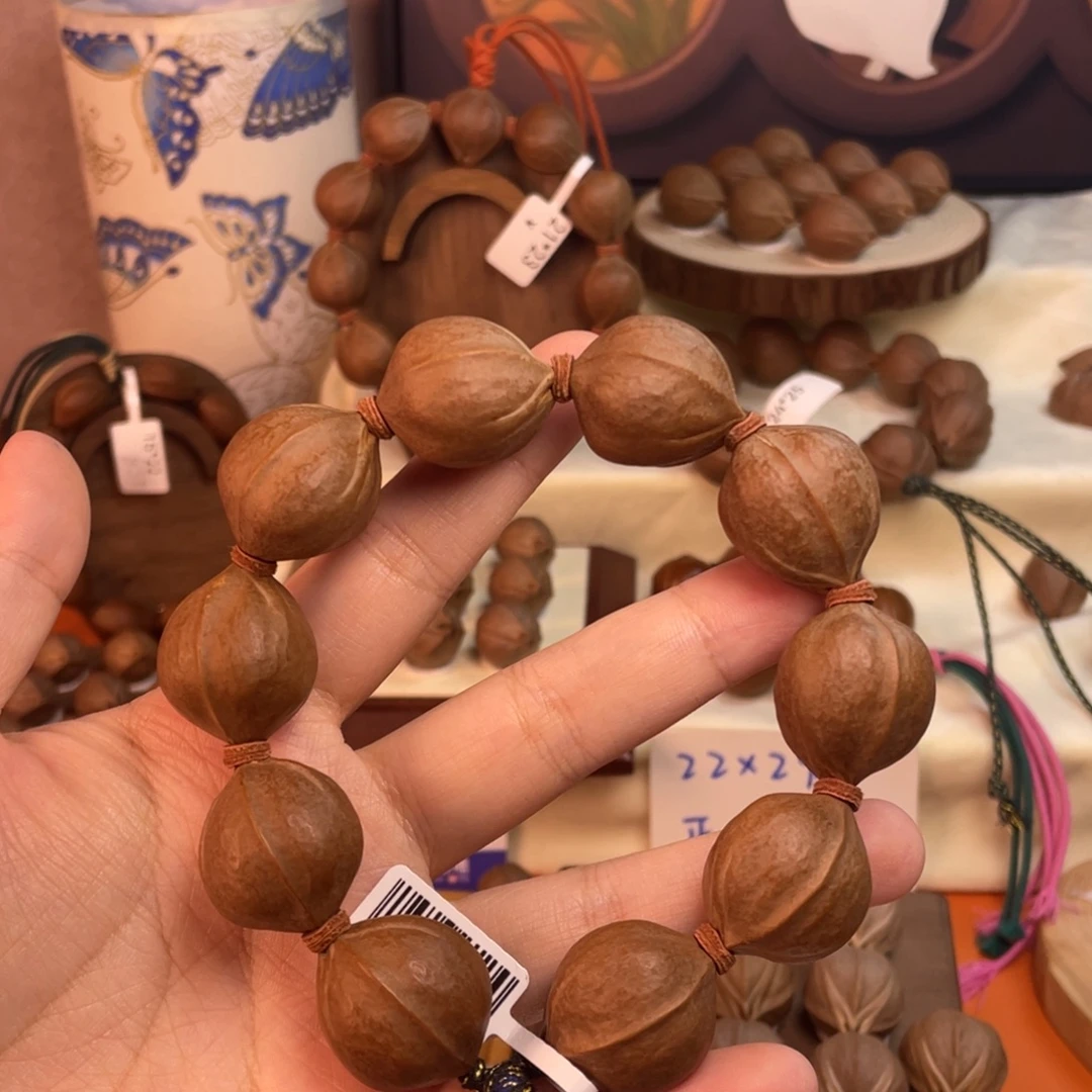 斬***妄橄榄核手串/手链21.526梅林铁核