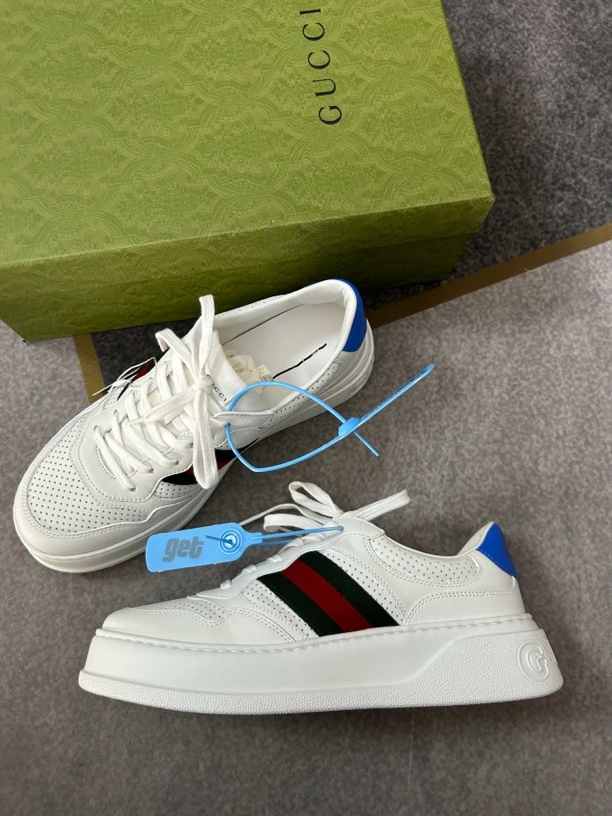 99新 GUCCI/古驰 古驰gucci白色板鞋9.5码99新