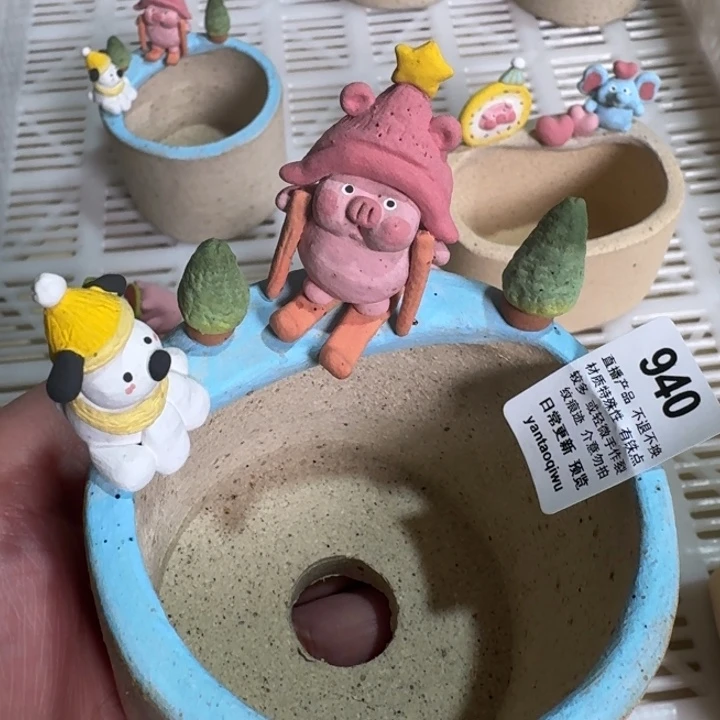 炏陶器物多肉花盆940