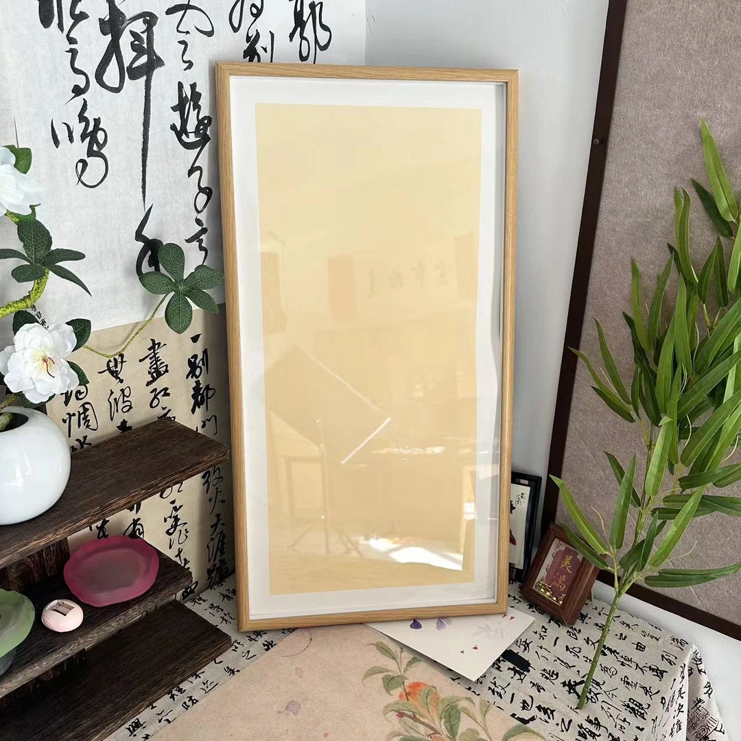 【书心工厂】66*33厘米 【原木色】画框相框 到手4个