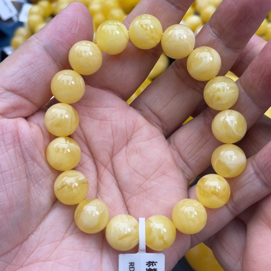 琥珀裸石未镶嵌琥珀蜜蜡11m m