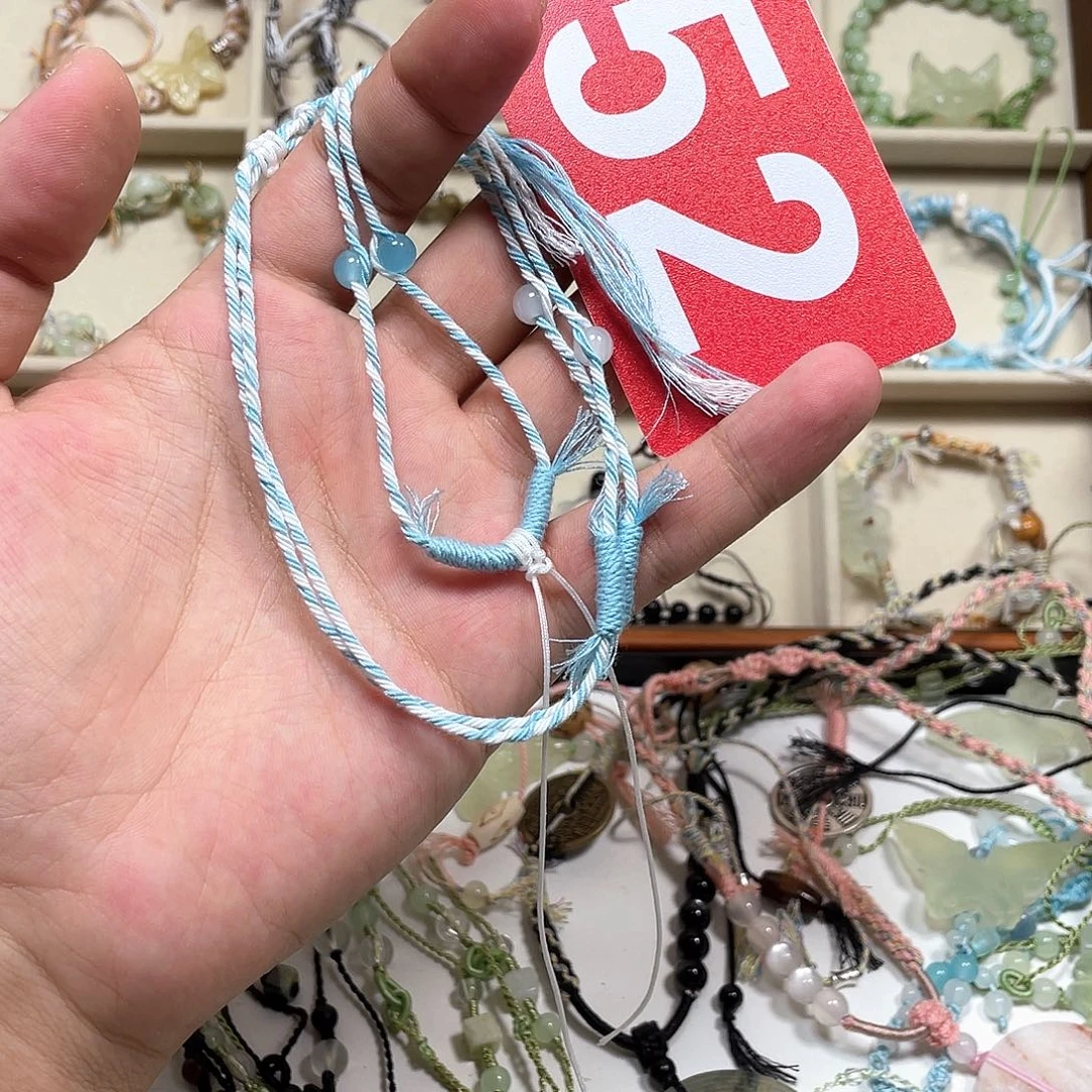 合金蛇纹石玉手链