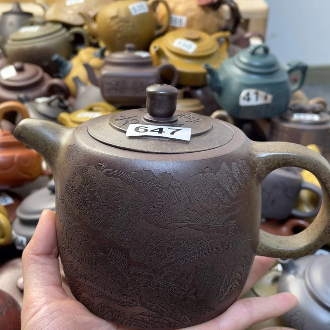 紫砂茶壶难**涂紫砂微瑕