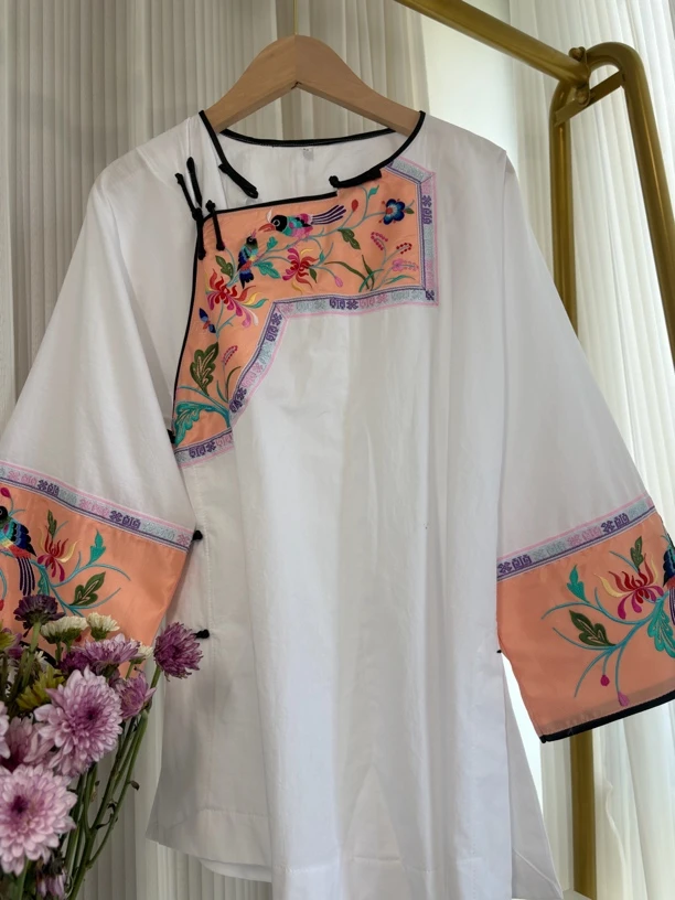 苗族传统刺绣单件上衣