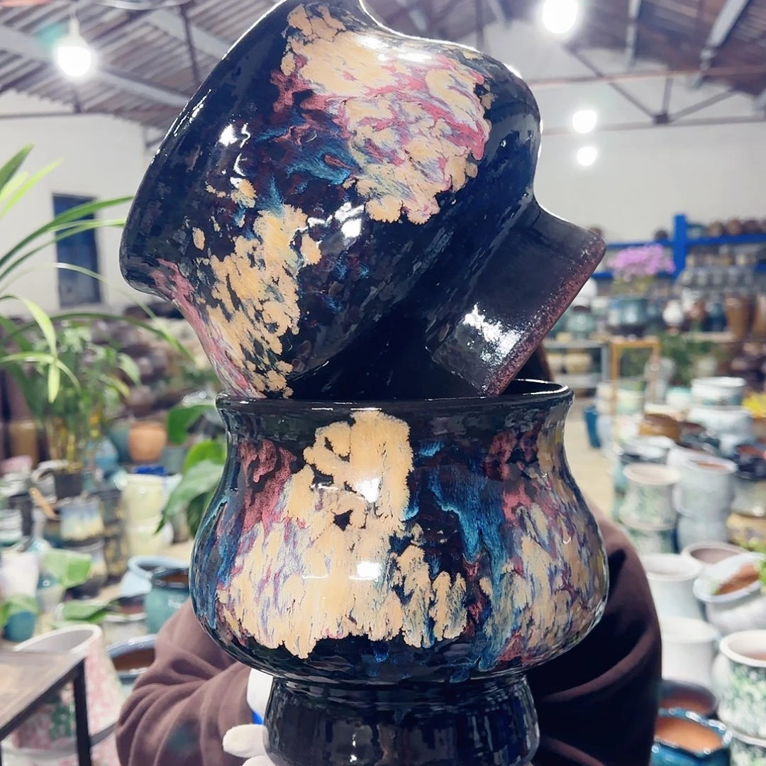 花盆紫砂高20口19