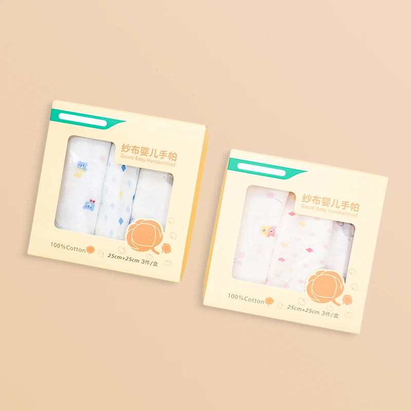 素天然纱布婴儿手帕薄款舒适手帕