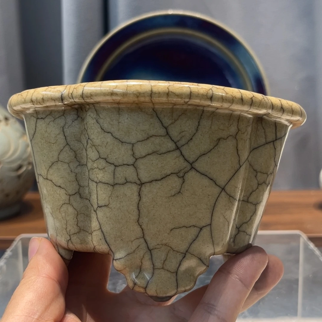 用***8摆件陶瓷制品哥窑小炉