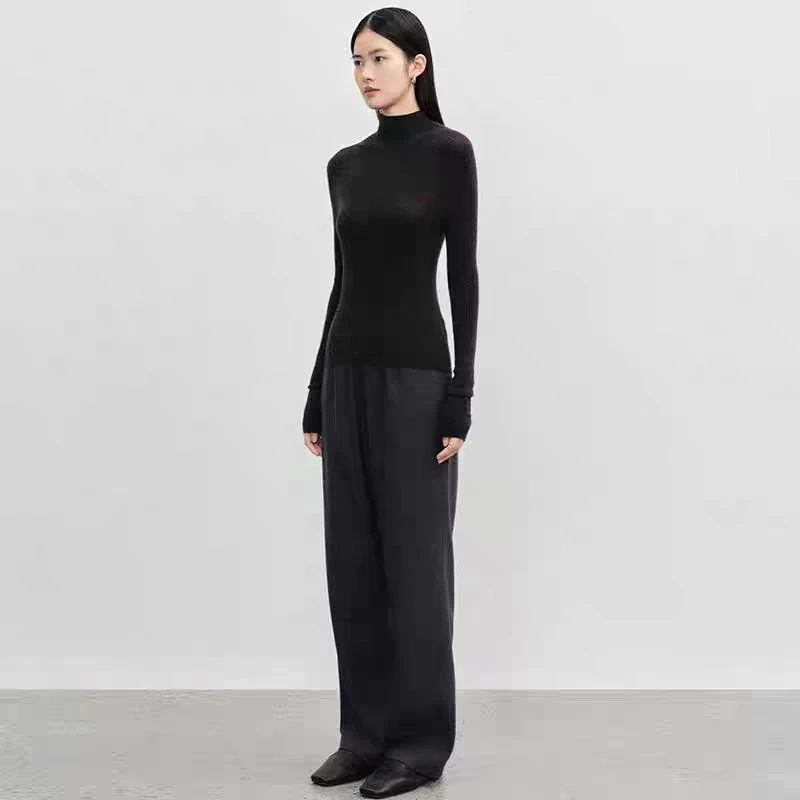 未使用 MaxMara  concise-white/秋冬新款女士高领打底衫