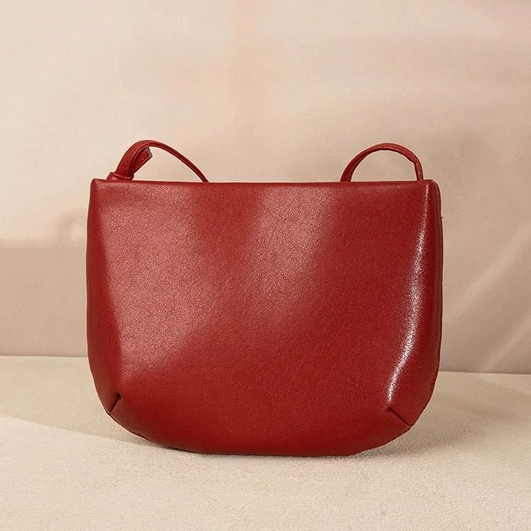2025新款包包女休闲百搭真皮女包复古单肩斜挎包时尚马鞍包