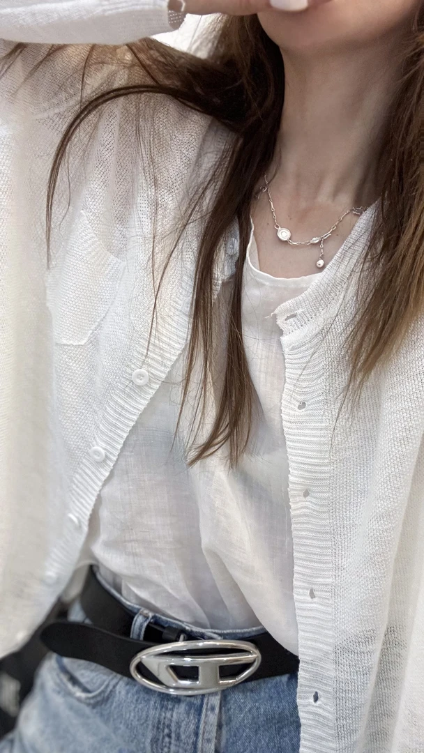 2567#长袖开衫款纯色薄款夏季毛针织衫