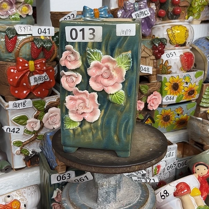 紫砂花盆粗陶材质多肉花盆