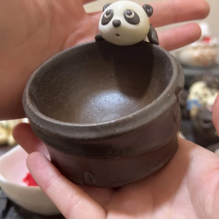 杯雪*熊猫竹节杯微瑕福利款