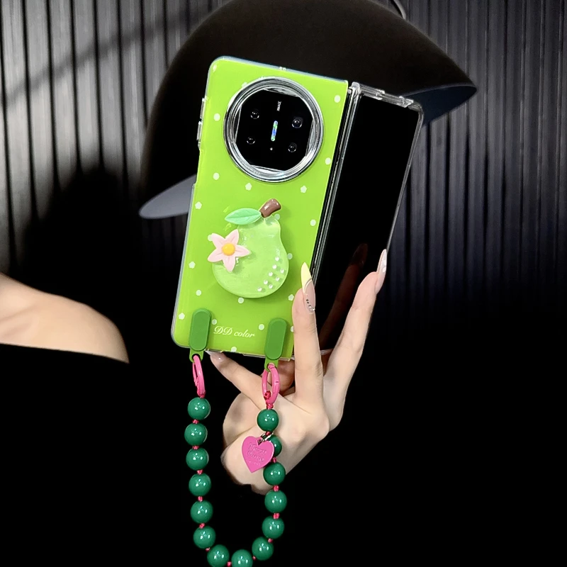 适用华为matex5手机壳新款matex6典藏版套x3小众波点梨子支架女款