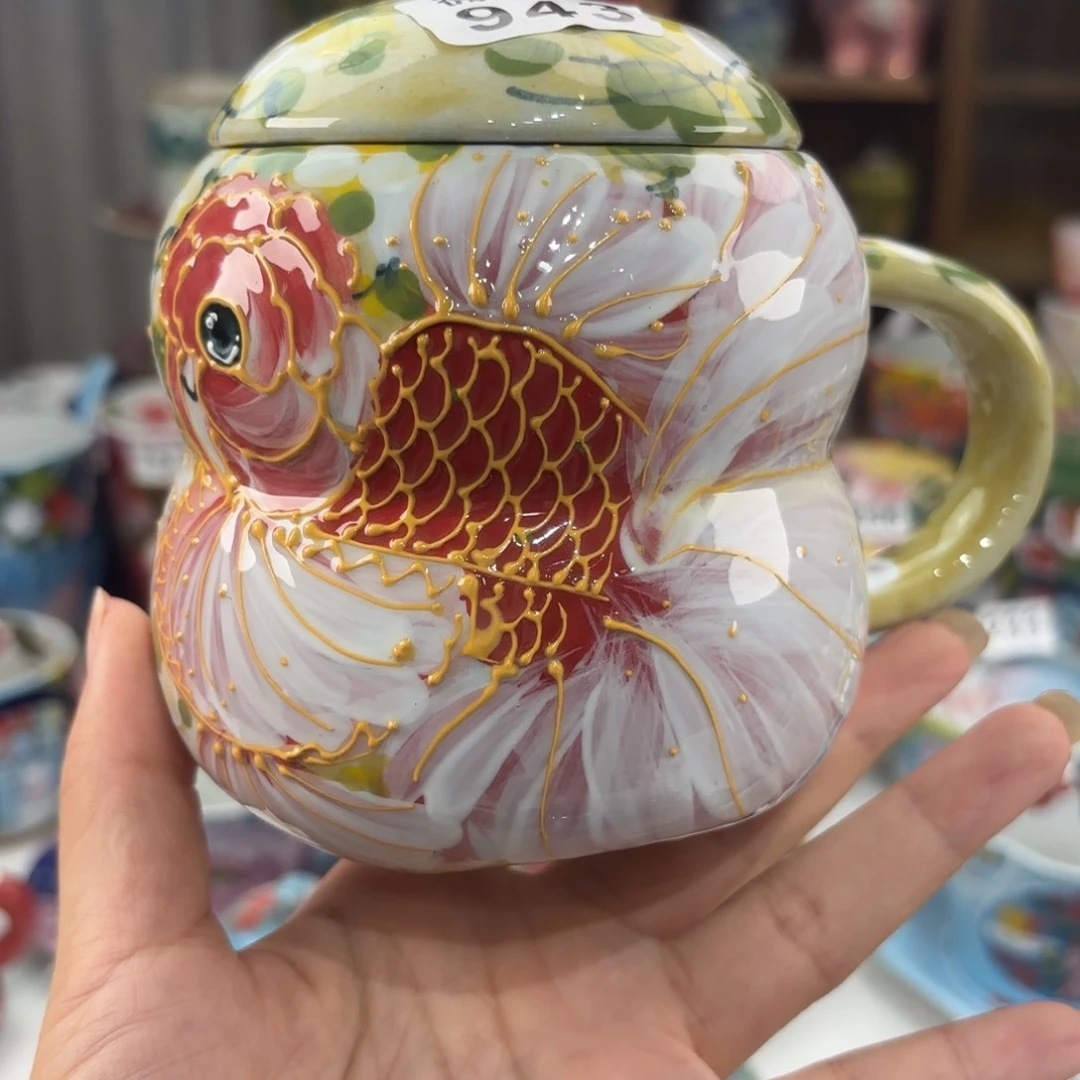 景德镇手绘高温釉下彩陶瓷茶具