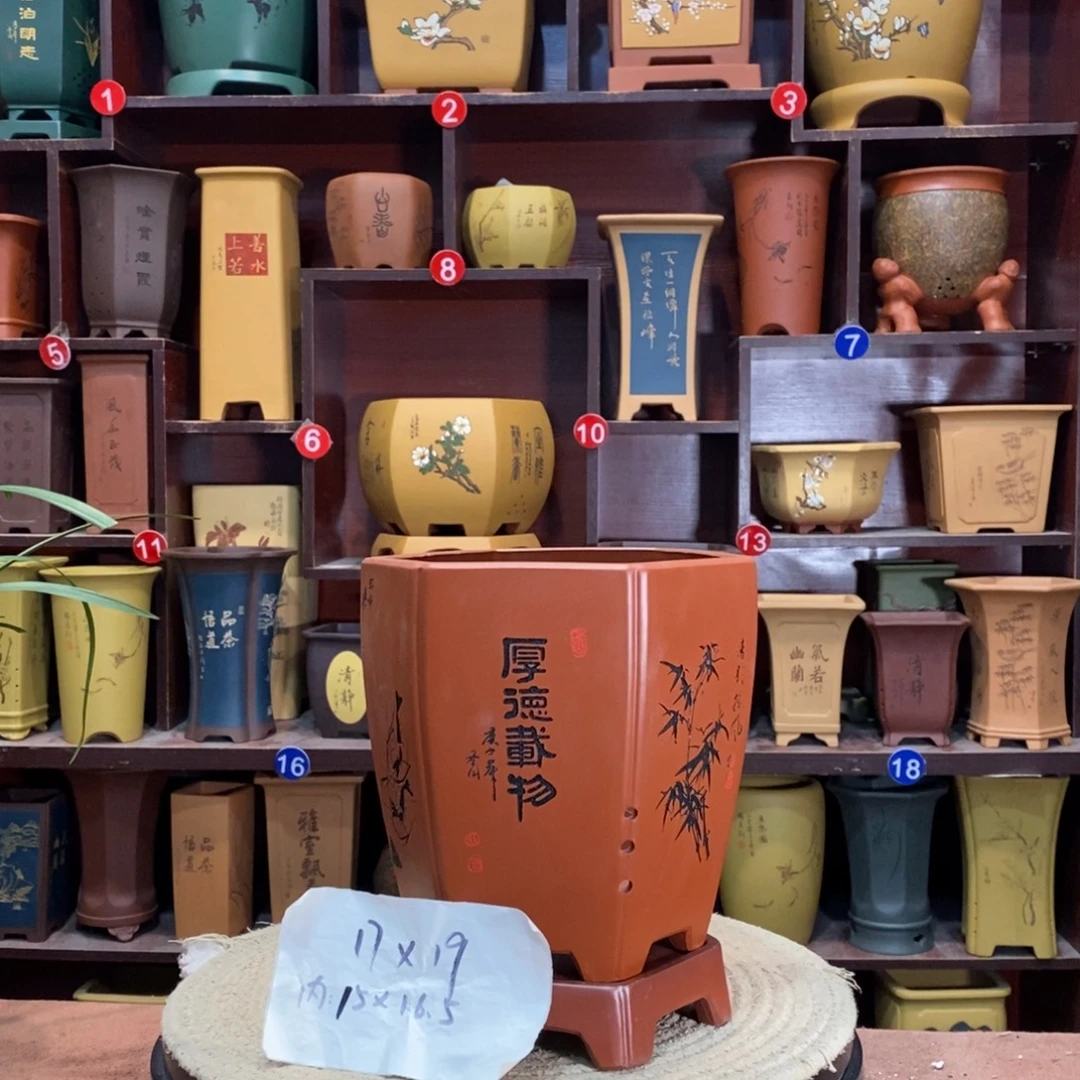 紫砂花盆紫砂花盆