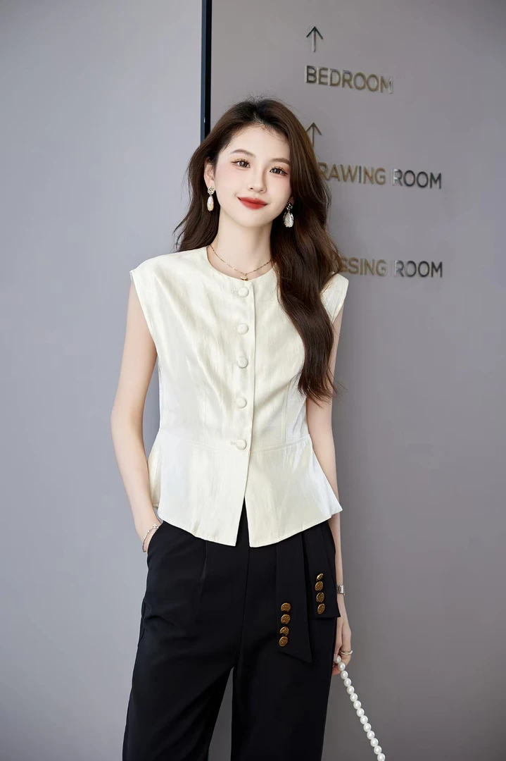 新款时尚显瘦气质百搭马甲931