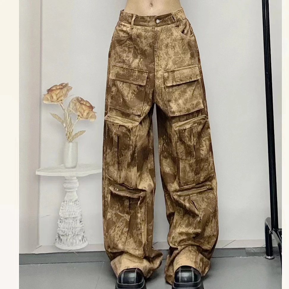 【废土style】口袋控 个性工装裤女