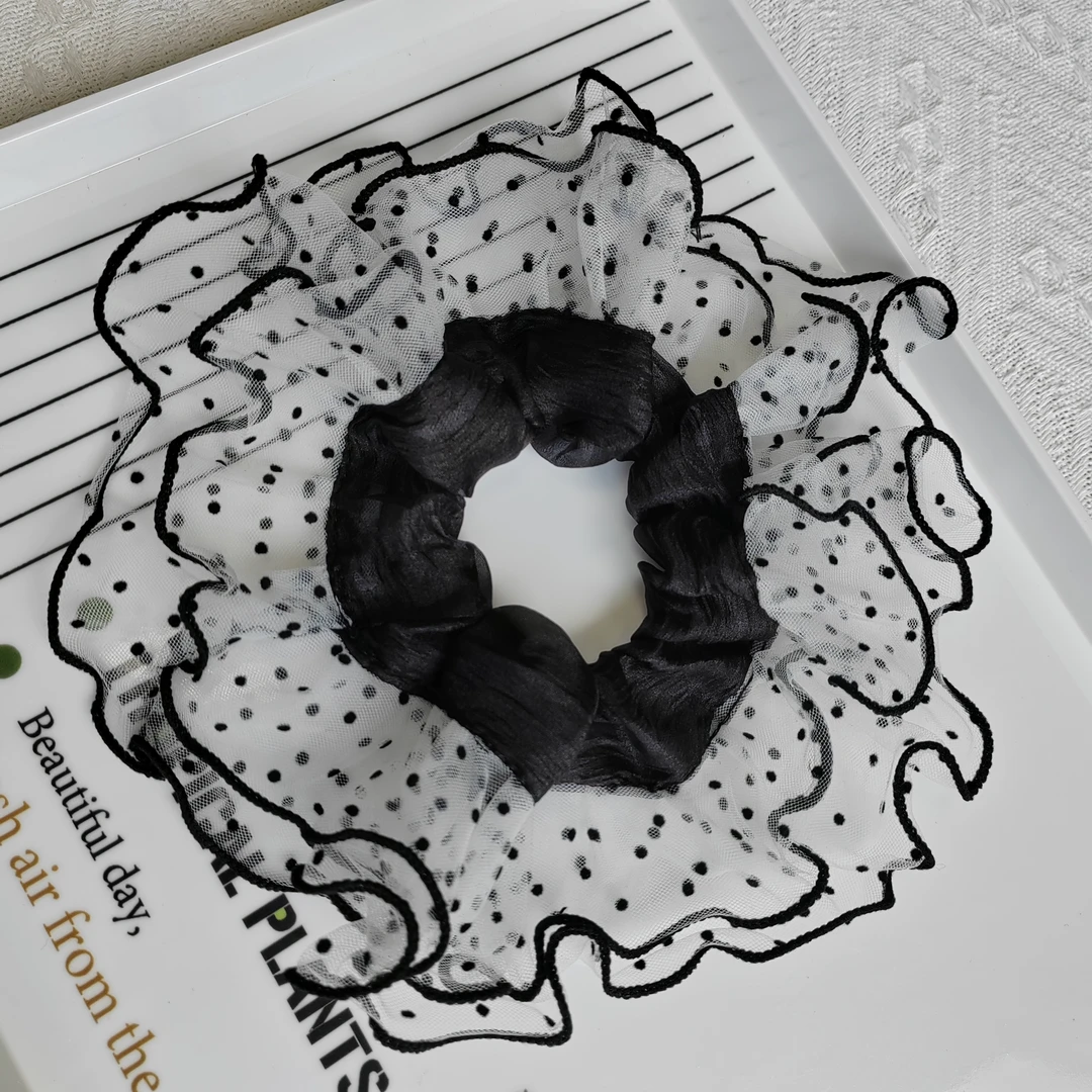 百搭日韩发圈甜美风简约可爱发绳原创设计复古法式