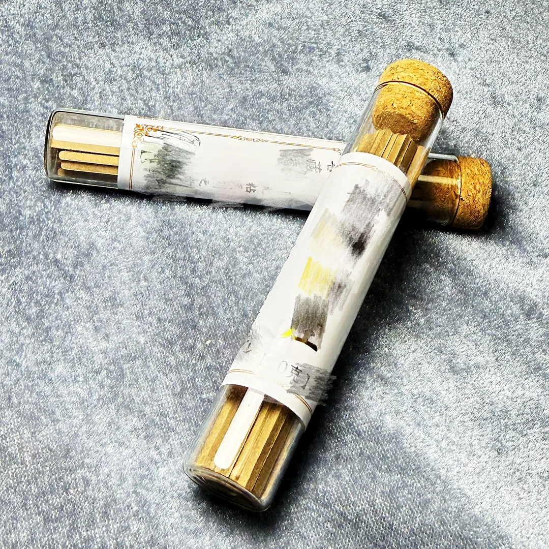 非金属玻璃吊坠 YS728 黄色玻璃长通吊坠