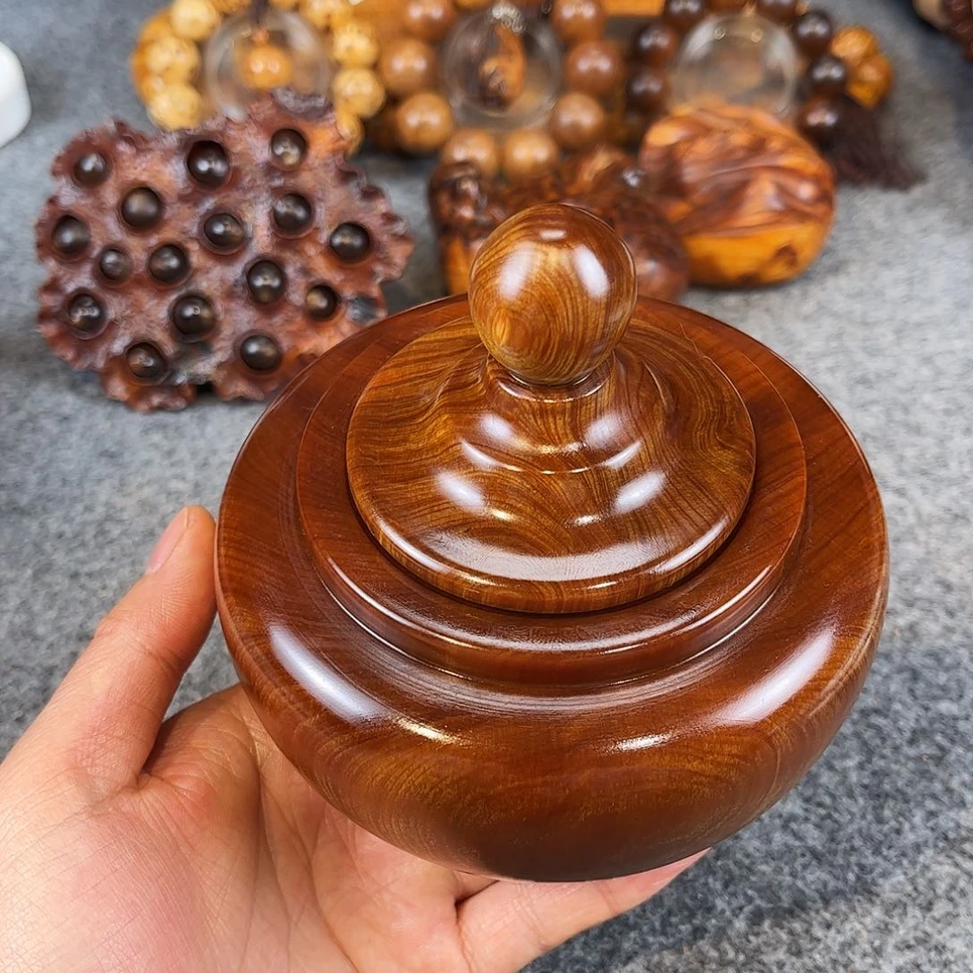 柏木（崖柏）崖柏凤血金精品茶叶罐