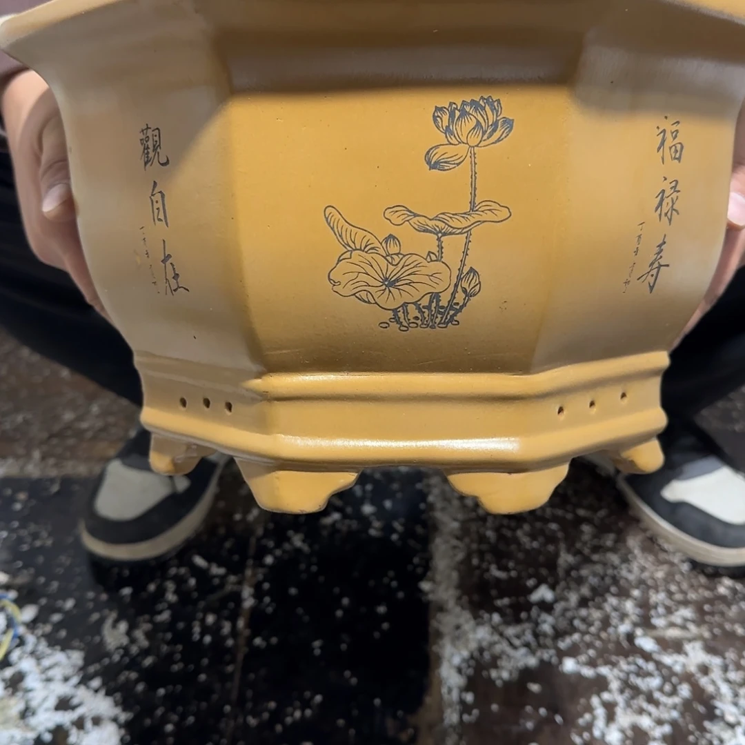 紫砂花盆口径27.17口径