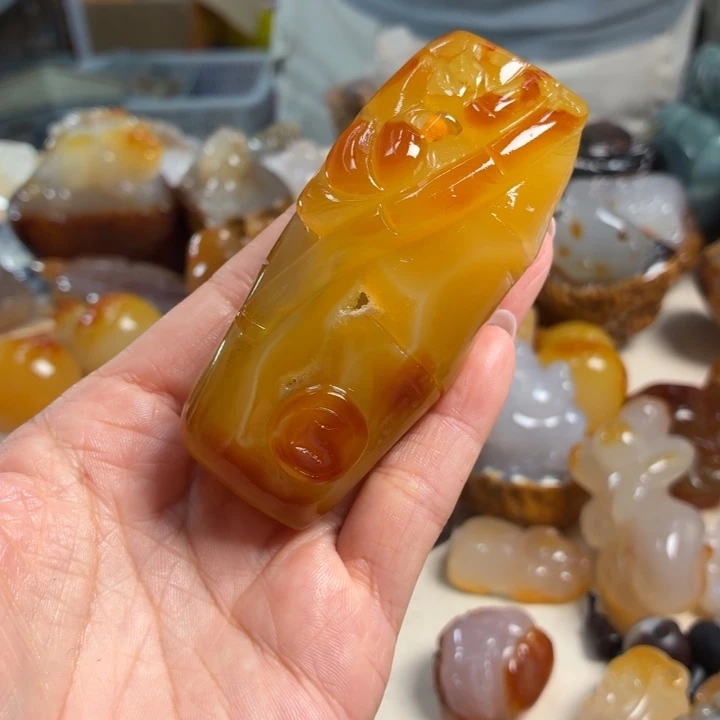 玛瑙/玉髓未镶嵌吊坠(不含链)